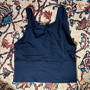Lululemon Navy Blue Ribbed Sports Bra